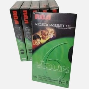 Set of 6 RCA Videocassette Blank tapes 6 hrs